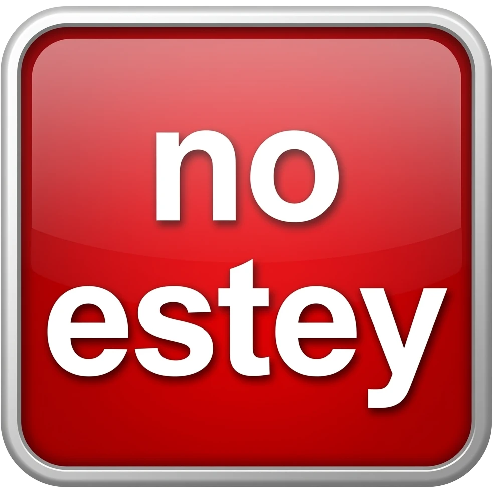 cartel  rojo no estoy emoji