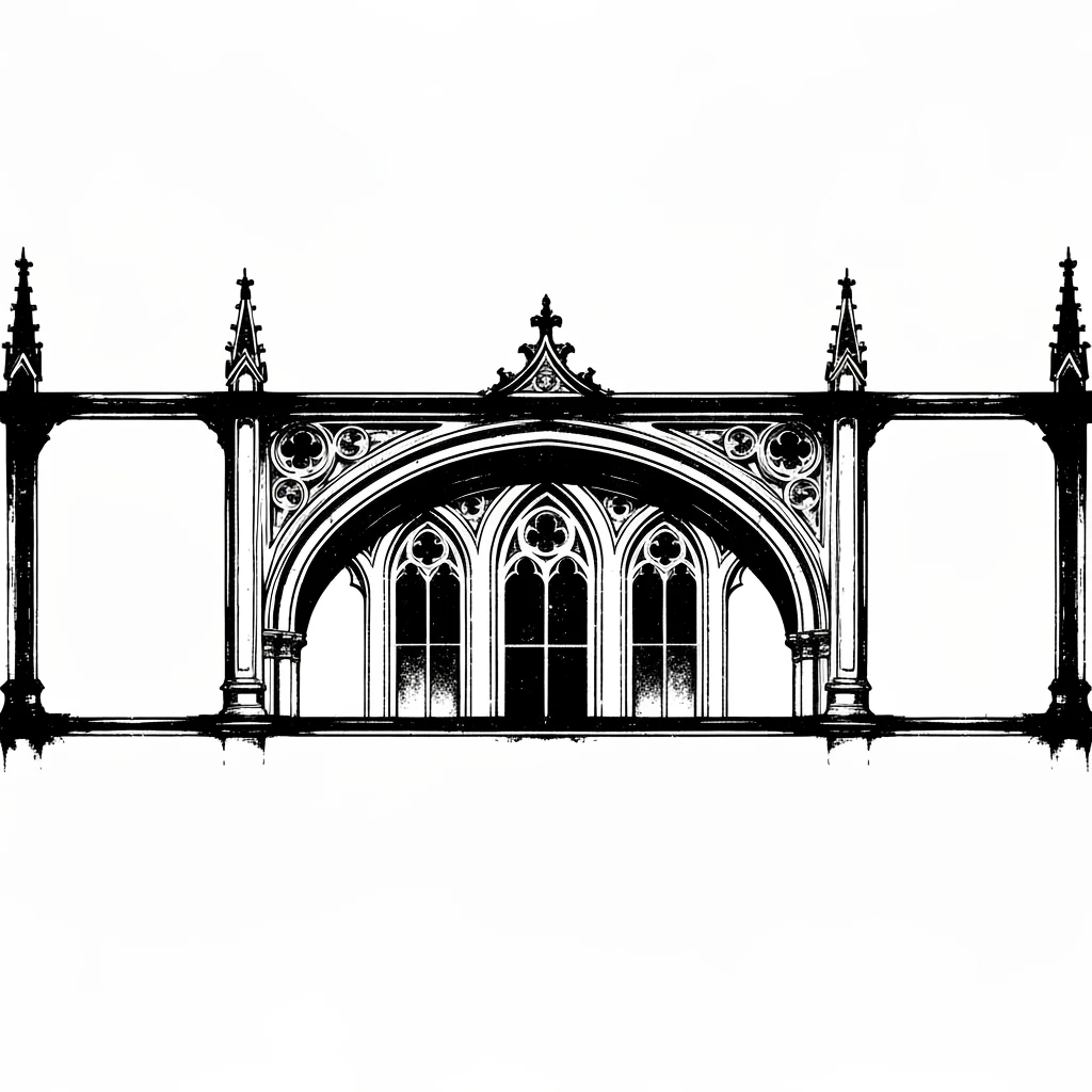 goth banner, no text, no background, minimal, expressive, variation 2 emoji