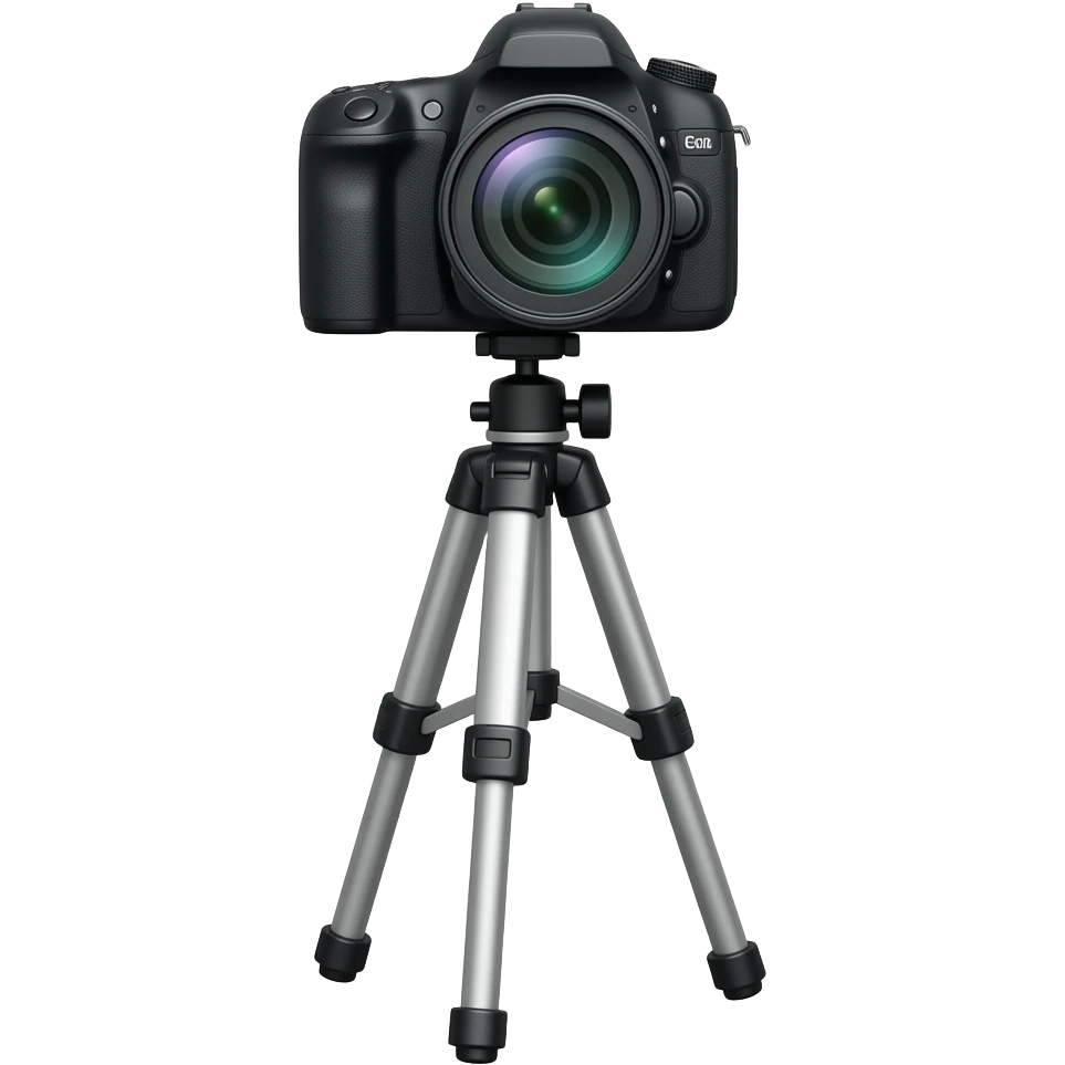 camera with tall tripod emoji