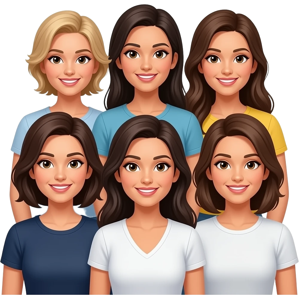 muchas mujeres juntas con poder emoji