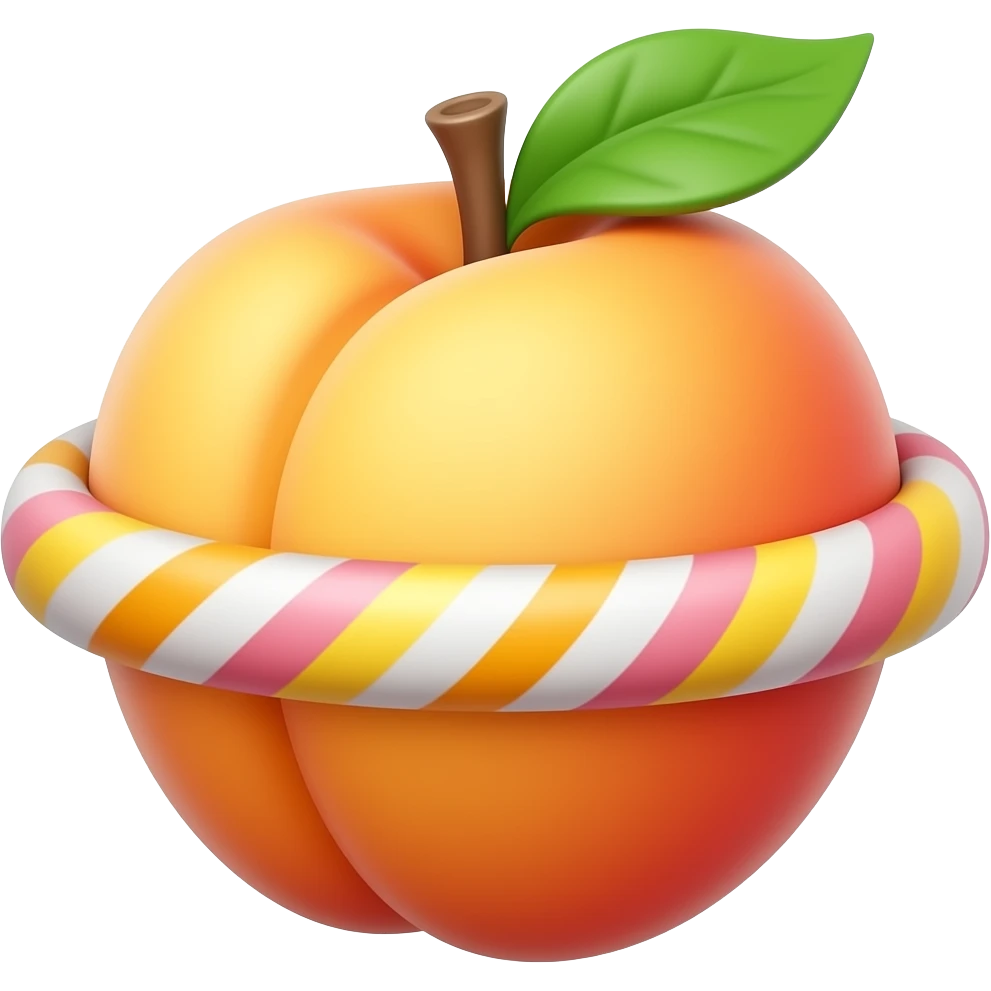 Peach rings the candy emoji