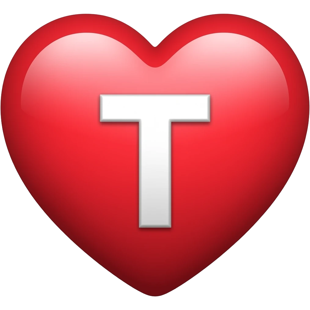 ♡ with a T inside emoji