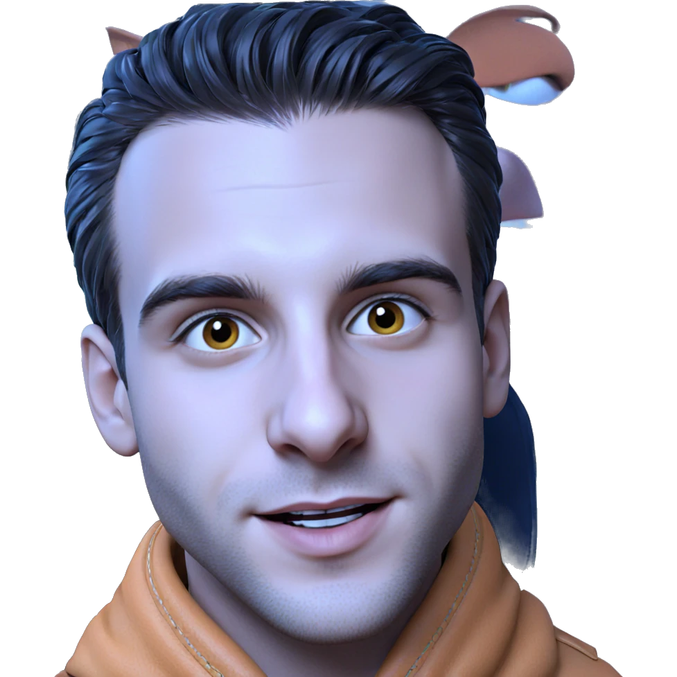 handsome boy in jacket portrait emoji