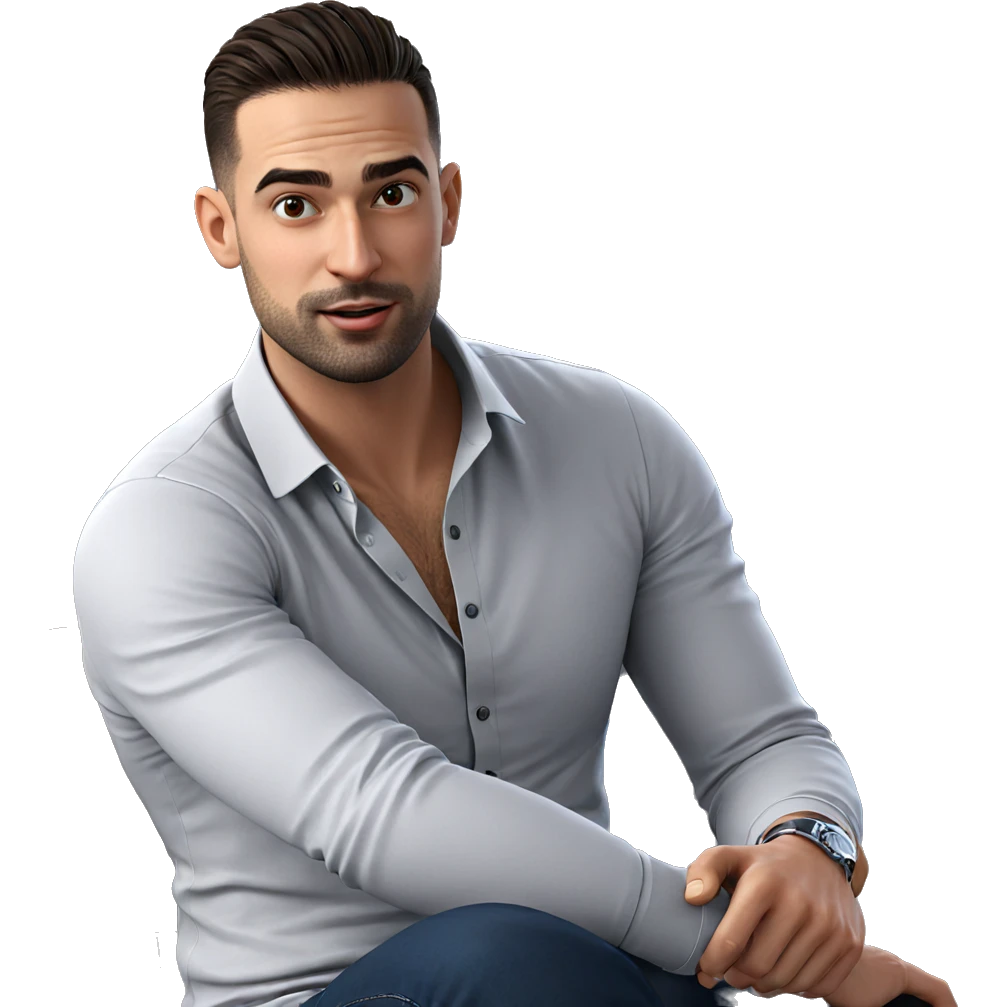 casual portrait of a man emoji