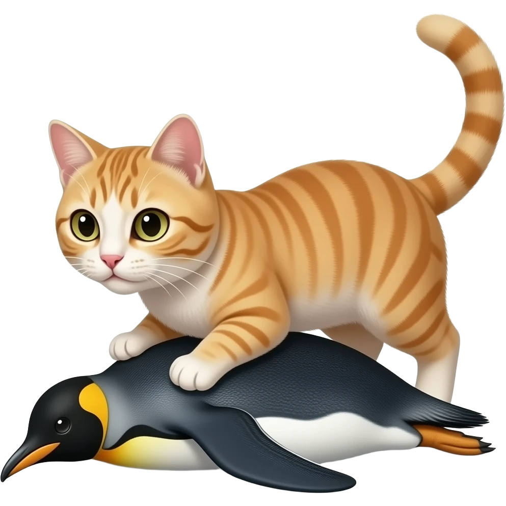 Kedi pengueni öldürüp üzerine basmış emoji