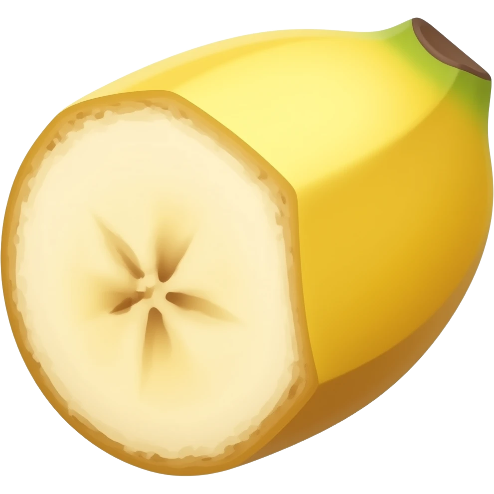 one chopped banana emoji