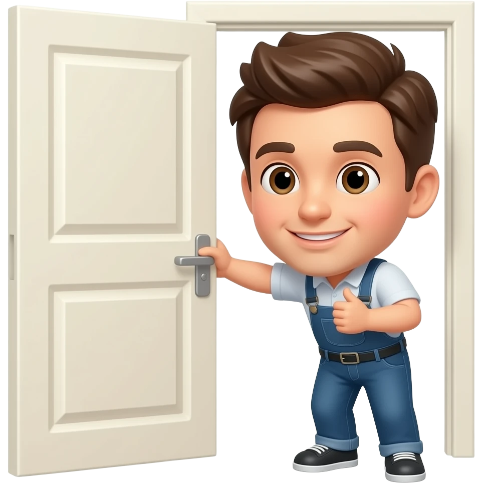 emoji abriendo la puerta emoji