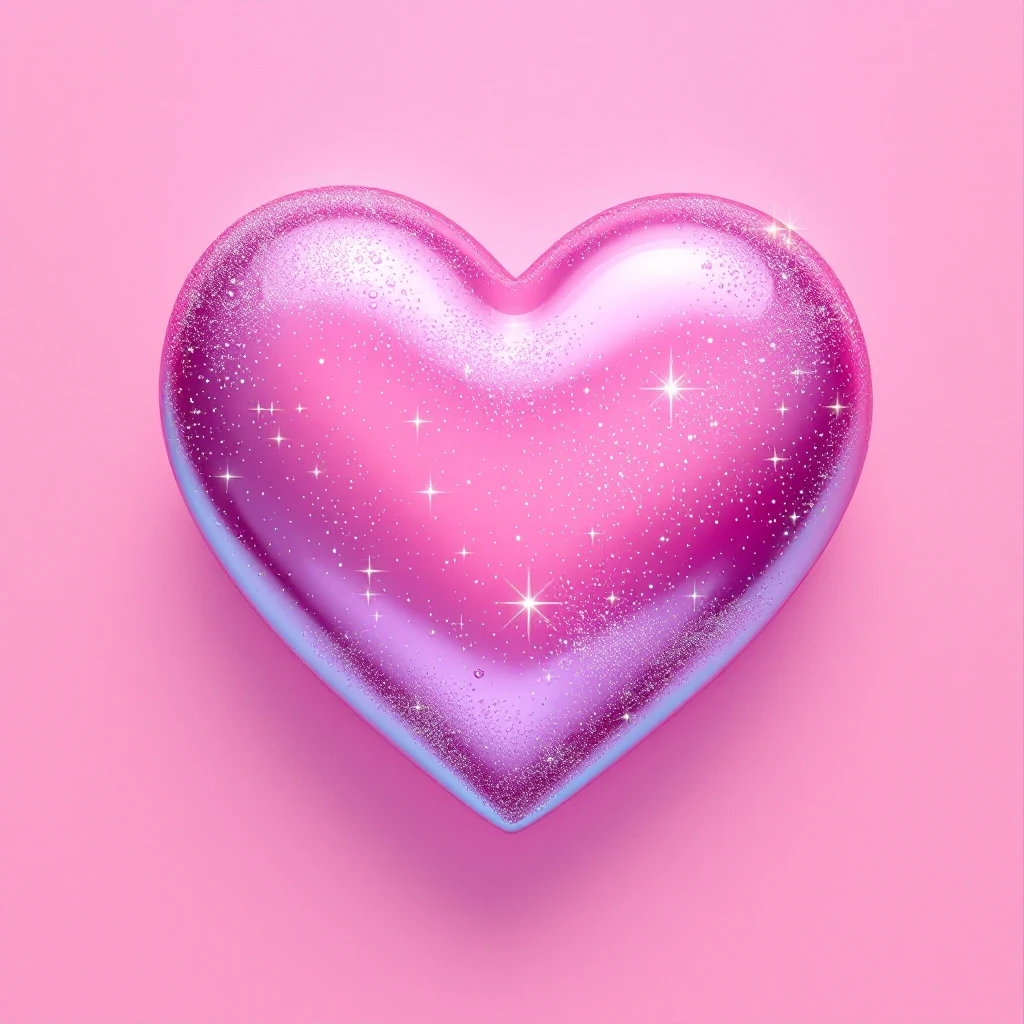 pink heart emoji with sparkles emoji