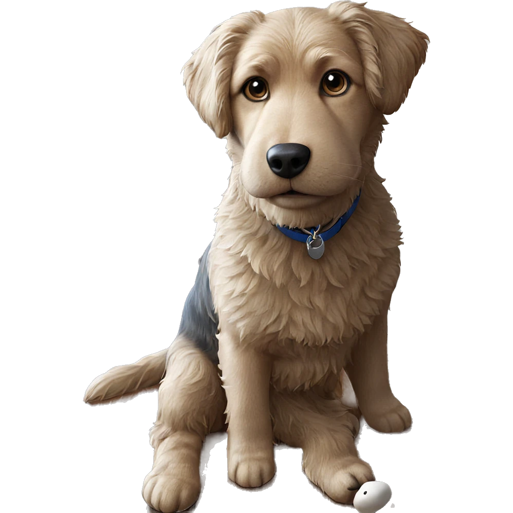 dog on wooden floor emoji