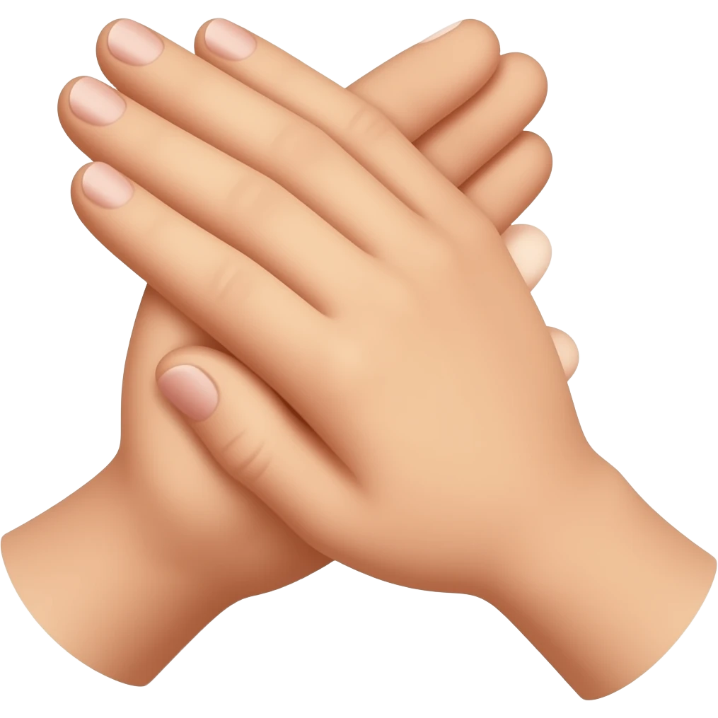 Entrechar las manos emoji
