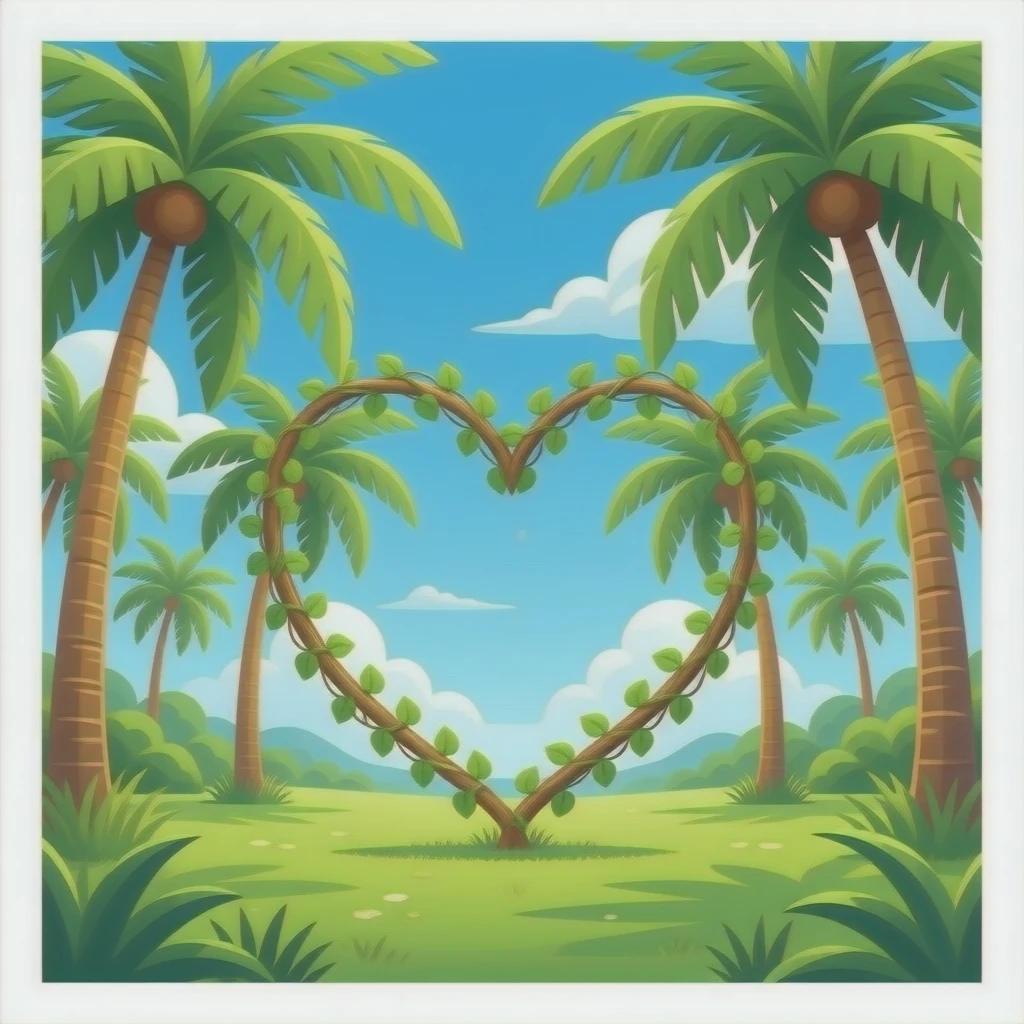 Liebe unter Palmen emoji