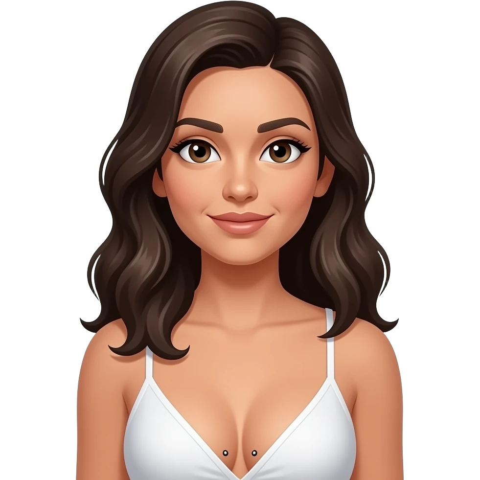 Latina with pierced nipples emoji