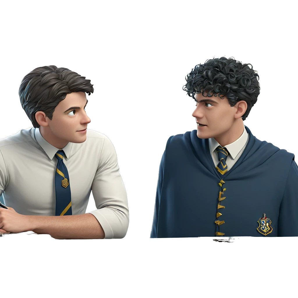 boys in hogwarts uniform emoji