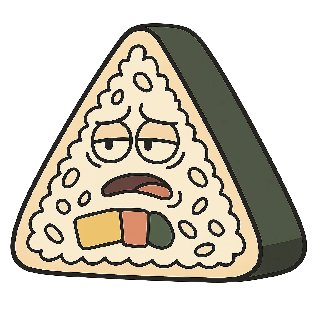 triangular rolled-rice gimbap, stylized, no background emoji