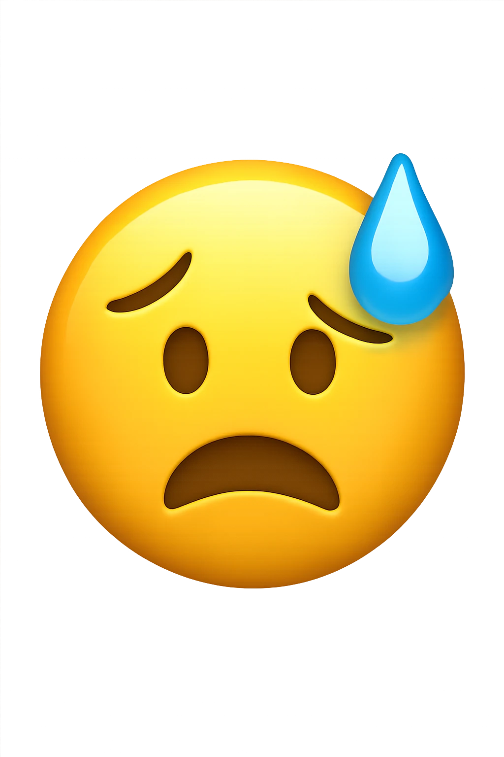 sudorazione fredda emoji stile iphone emoji