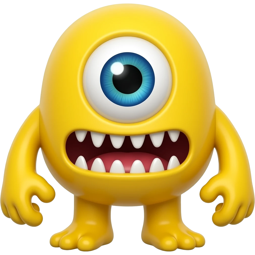 HAZME UNA BESTIA GIGANTE AMARILLA I ATERRADORA DE UN OJO emoji