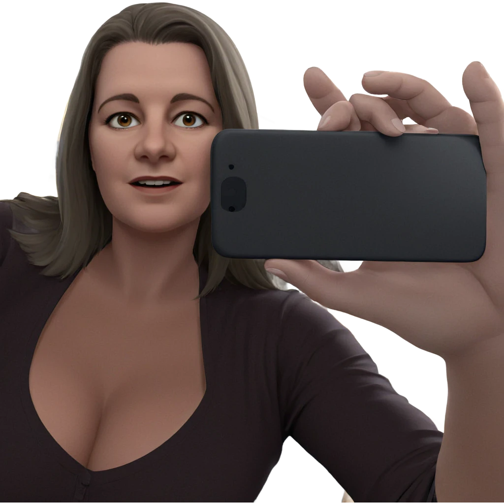 girl taking selfie indoors emoji