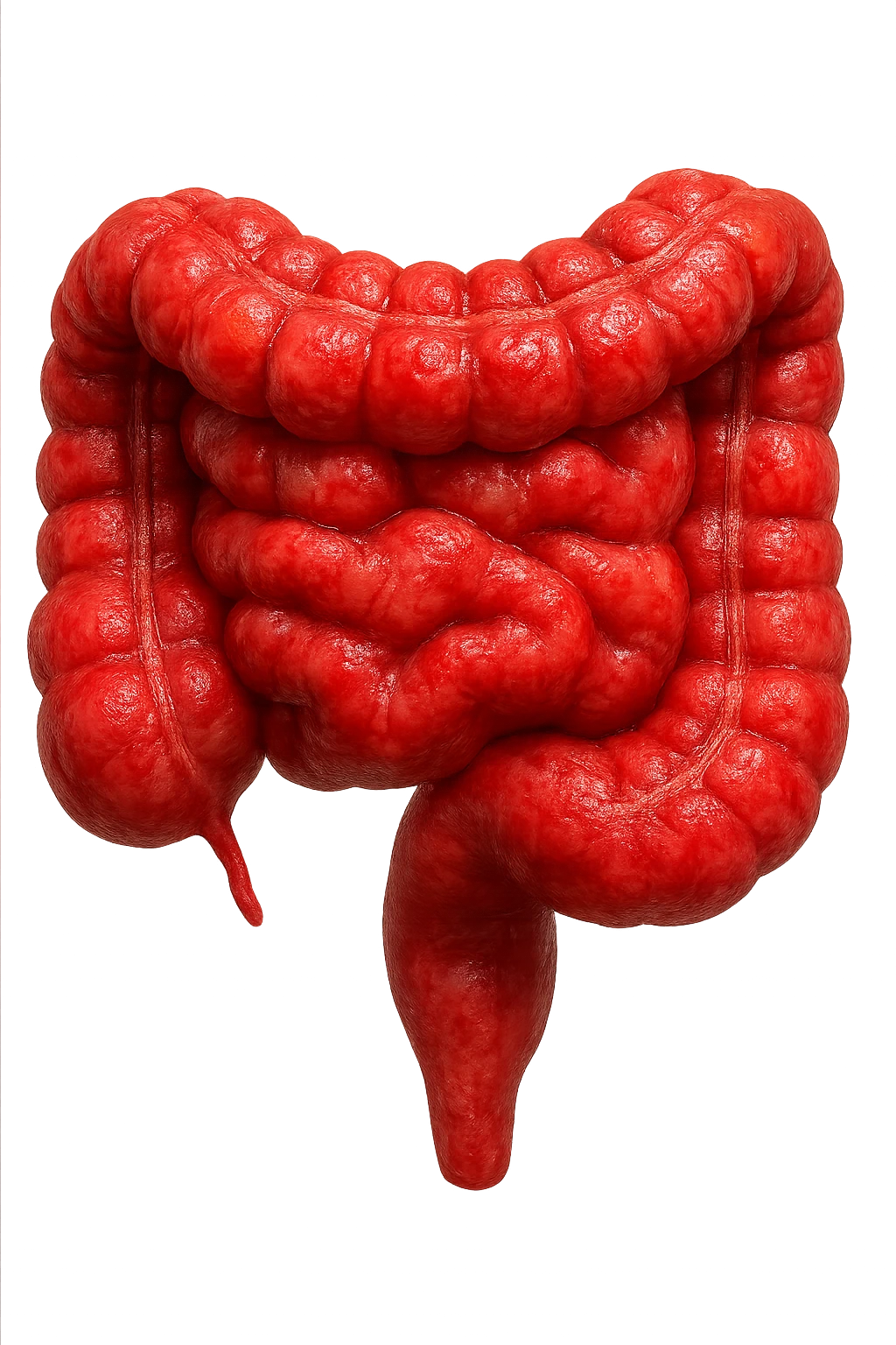 intestino infiammato iperrealistico 4k emoji