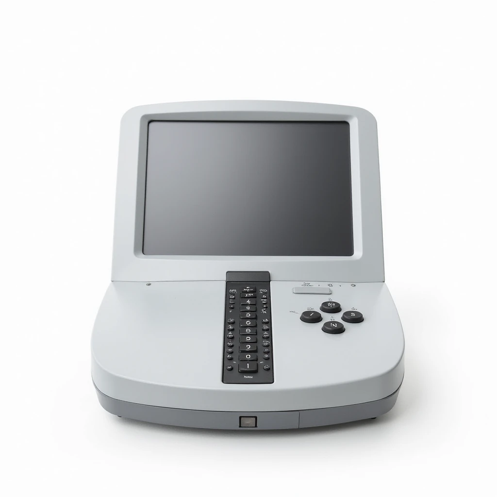 realistic polygraph machine, modern medical device style, on a white background emoji