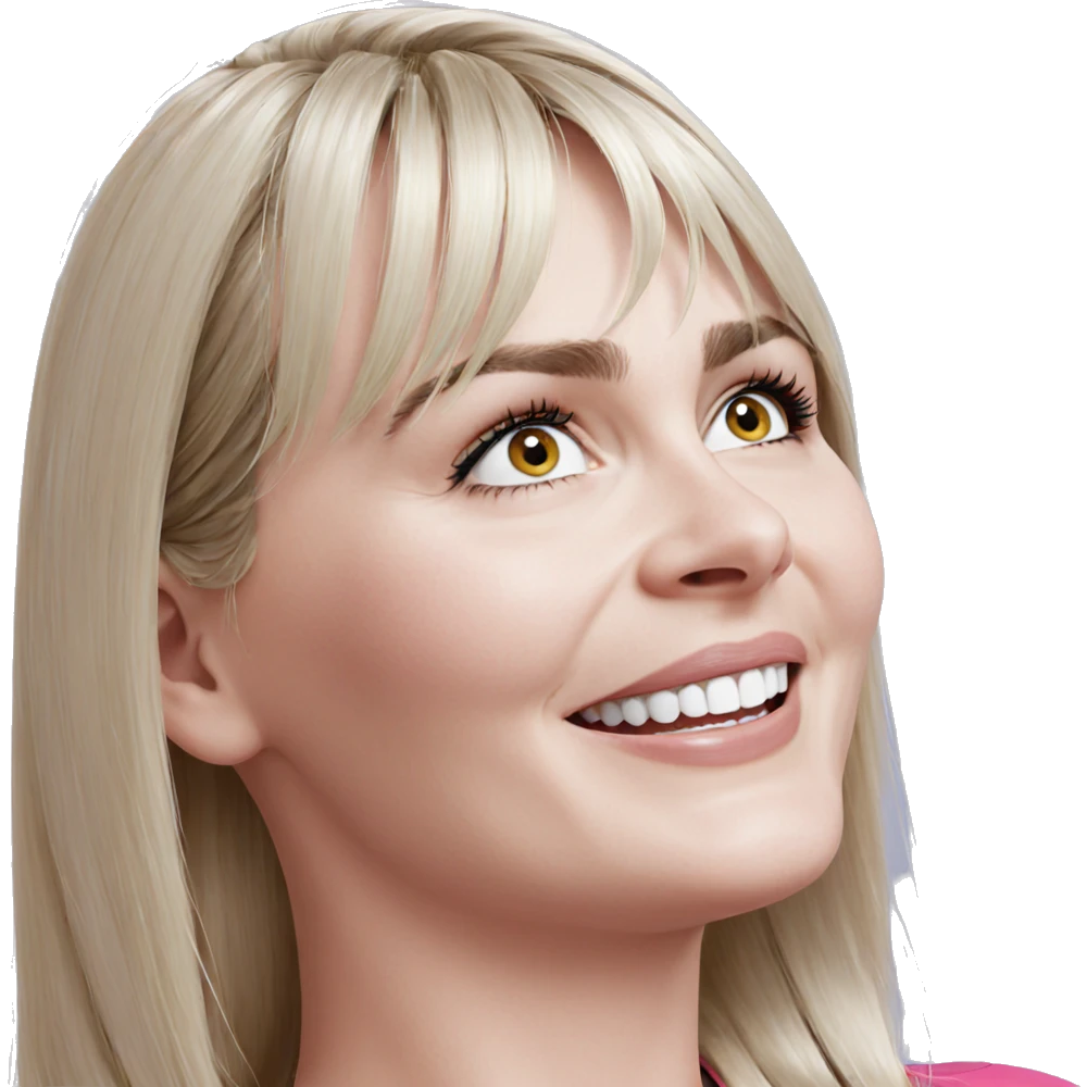 portrait of a blonde girl emoji