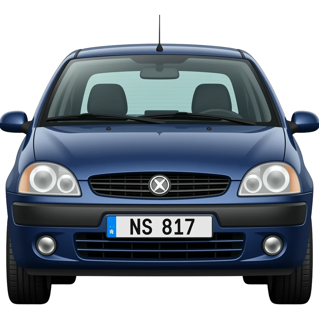 Fiat punto 2002 plavi tamno plavi autoo  tablice  ns 817 - cl emoji
