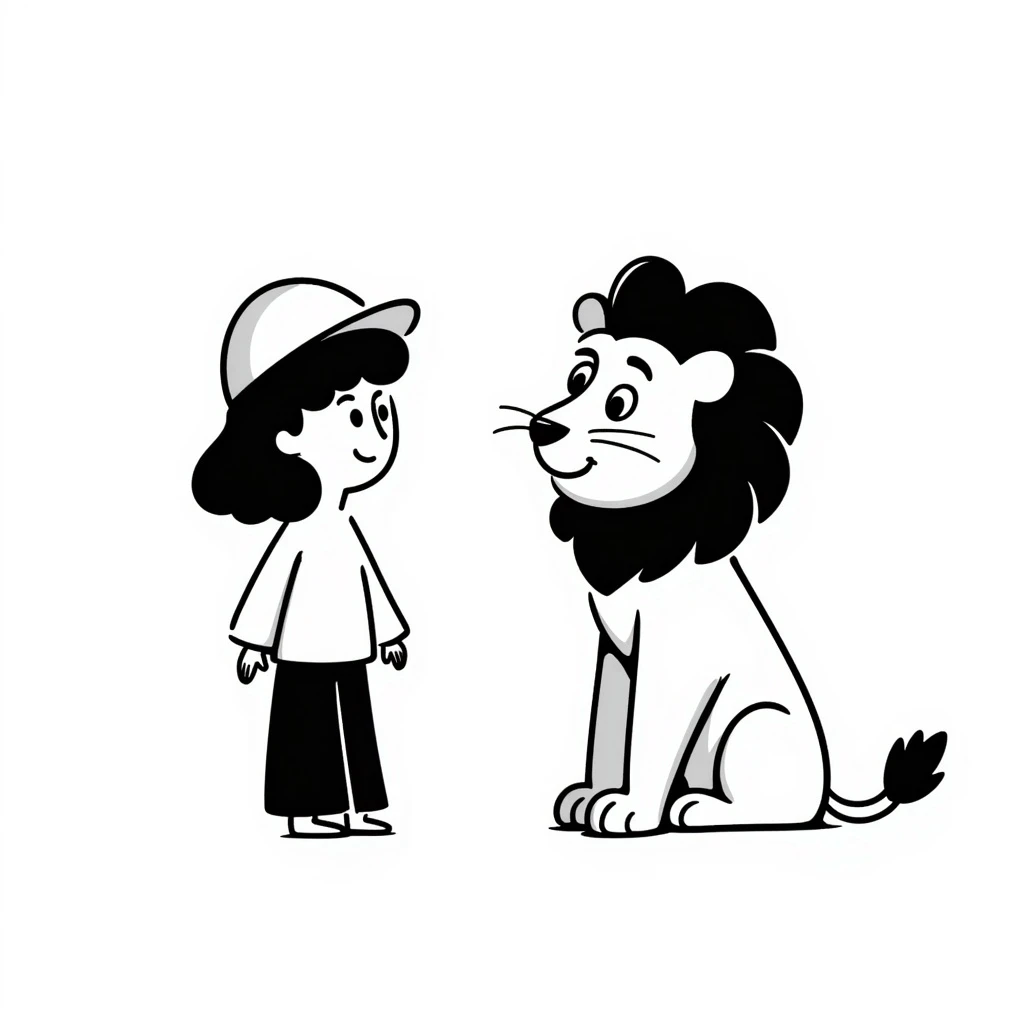 Sophie hat lion emoji