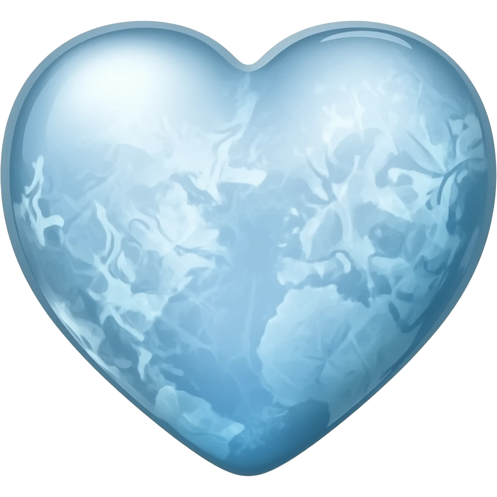 Corazón congelado emoji