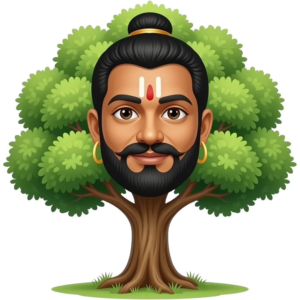 Guru Dakshina Murthy with tree emoji