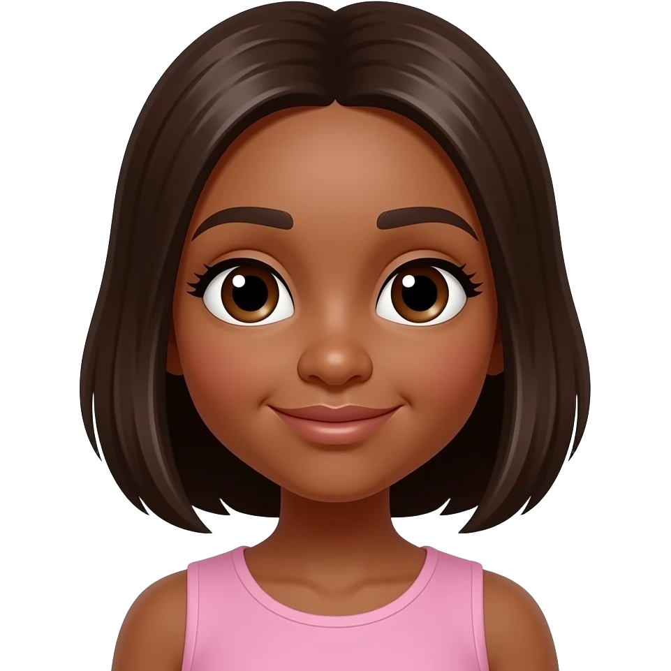 brown girl with big nose emoji