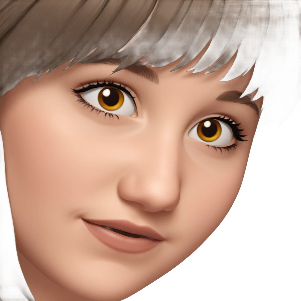 smiling girl close-up portrait emoji
