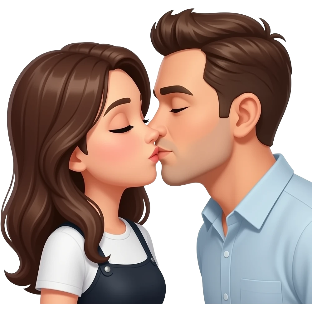 KARISINI ÖPEN ERKEK EMOJİSİ emoji