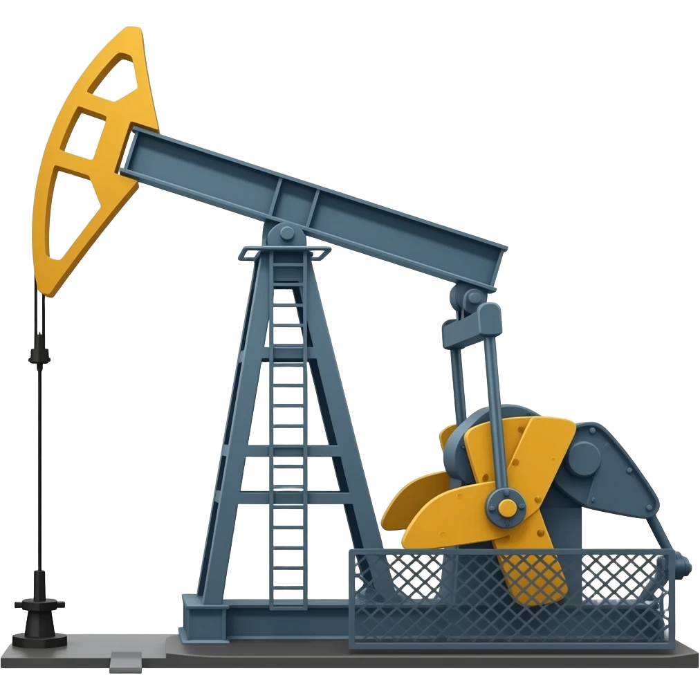 A wheel machine pumping oli emoji