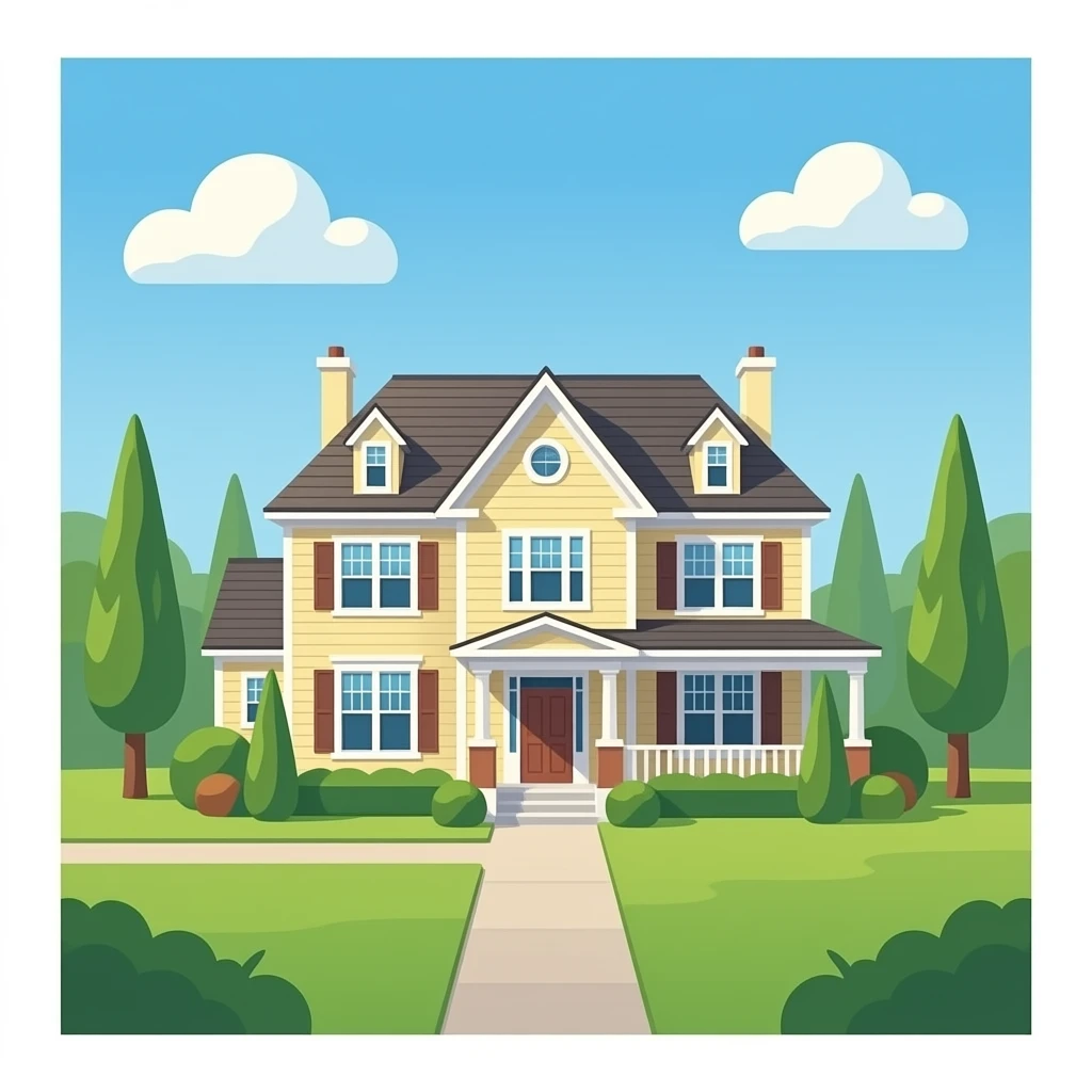 una casa grande emoji