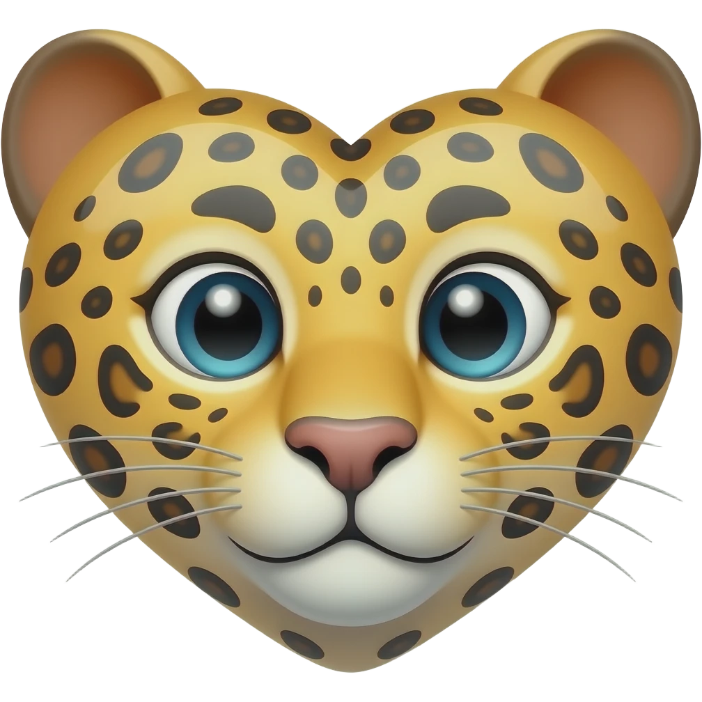 Corazón de leopardo emoji