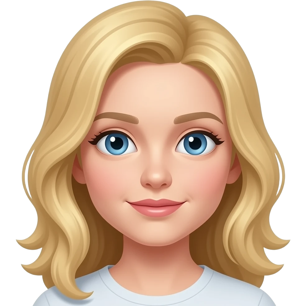 Девочка блондика голубоглазая emoji