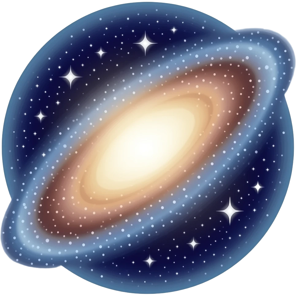 une galaxie sans le paysage emoji