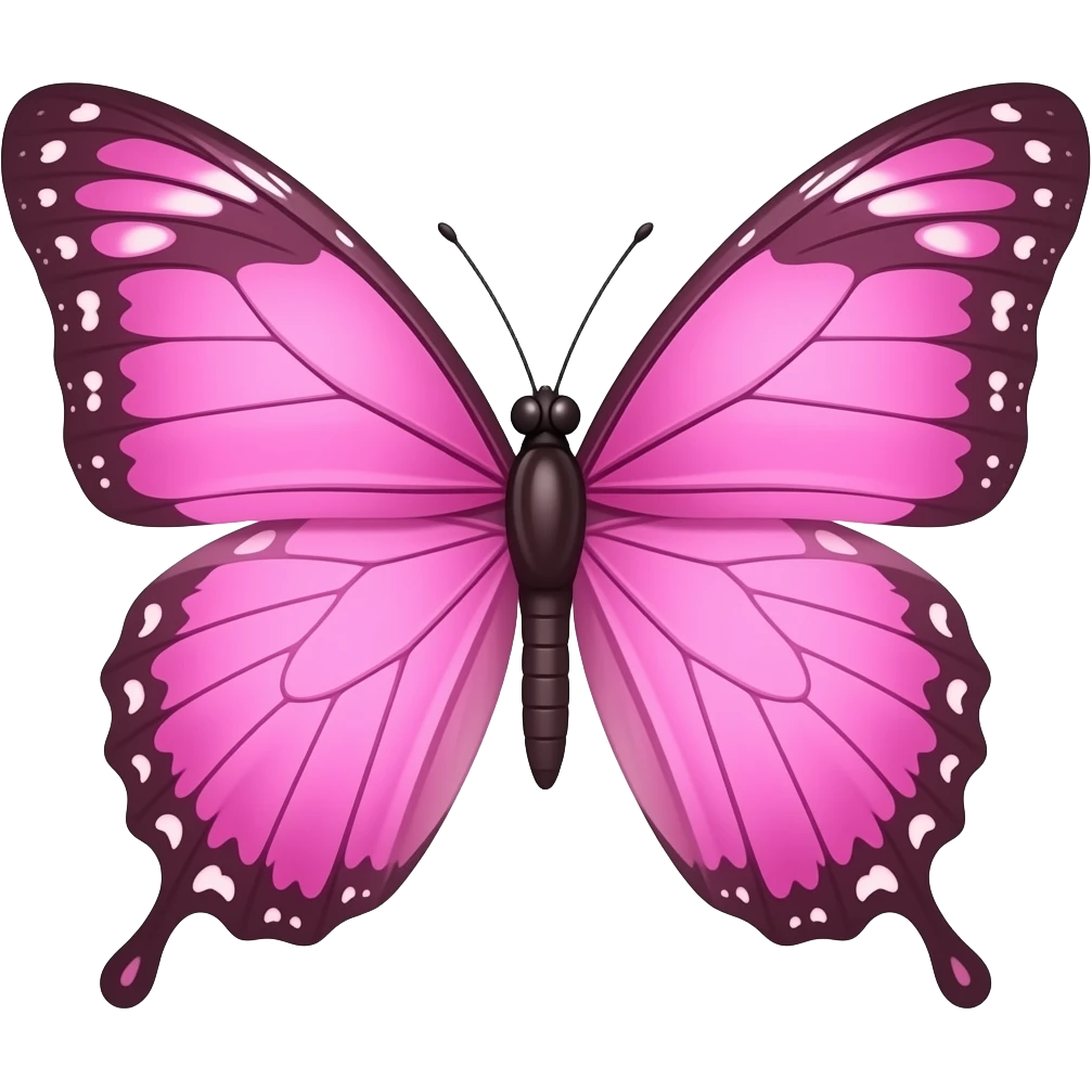 Mariposa rosada emoji