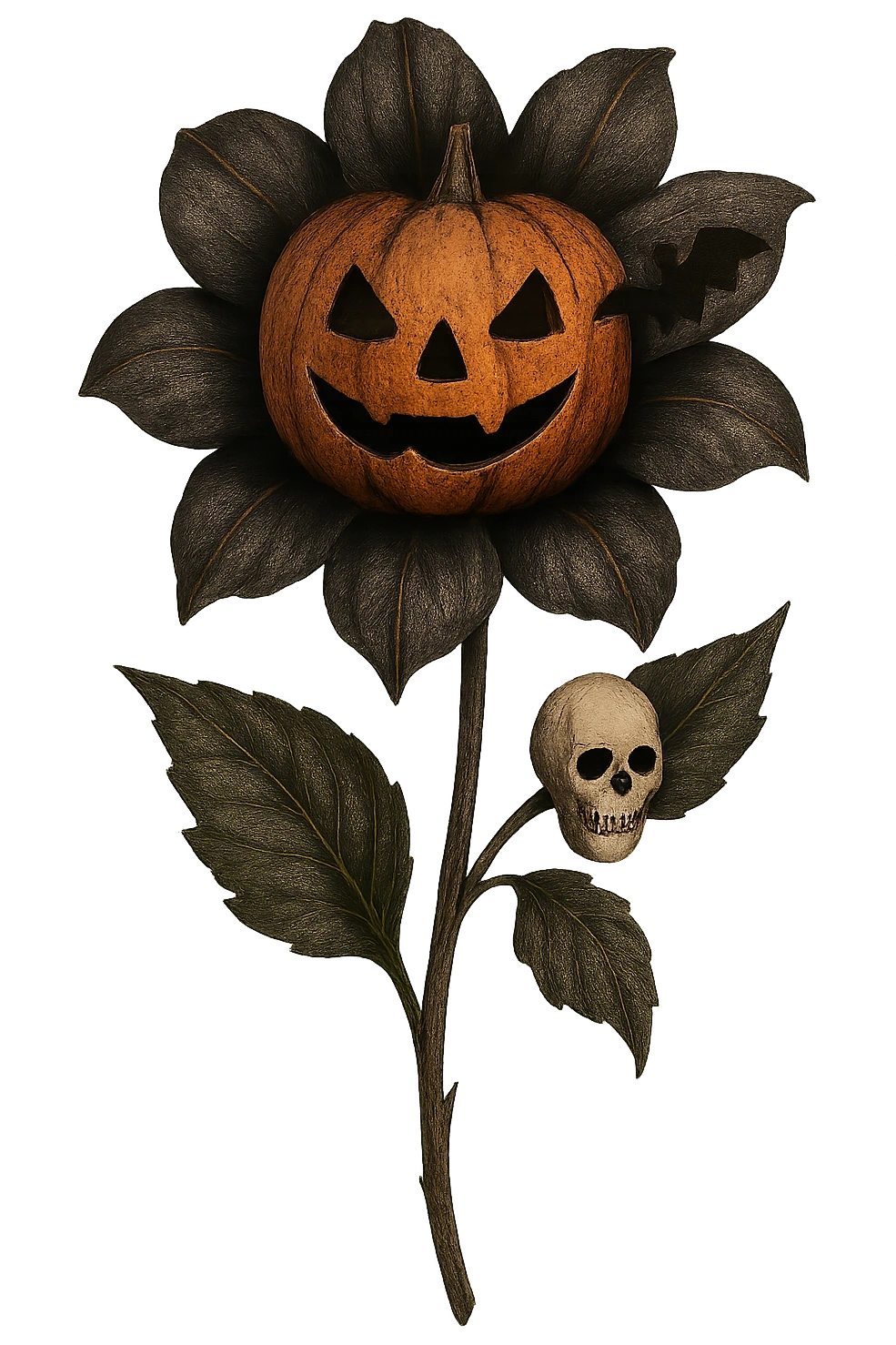 Halloween flower, remove background emoji