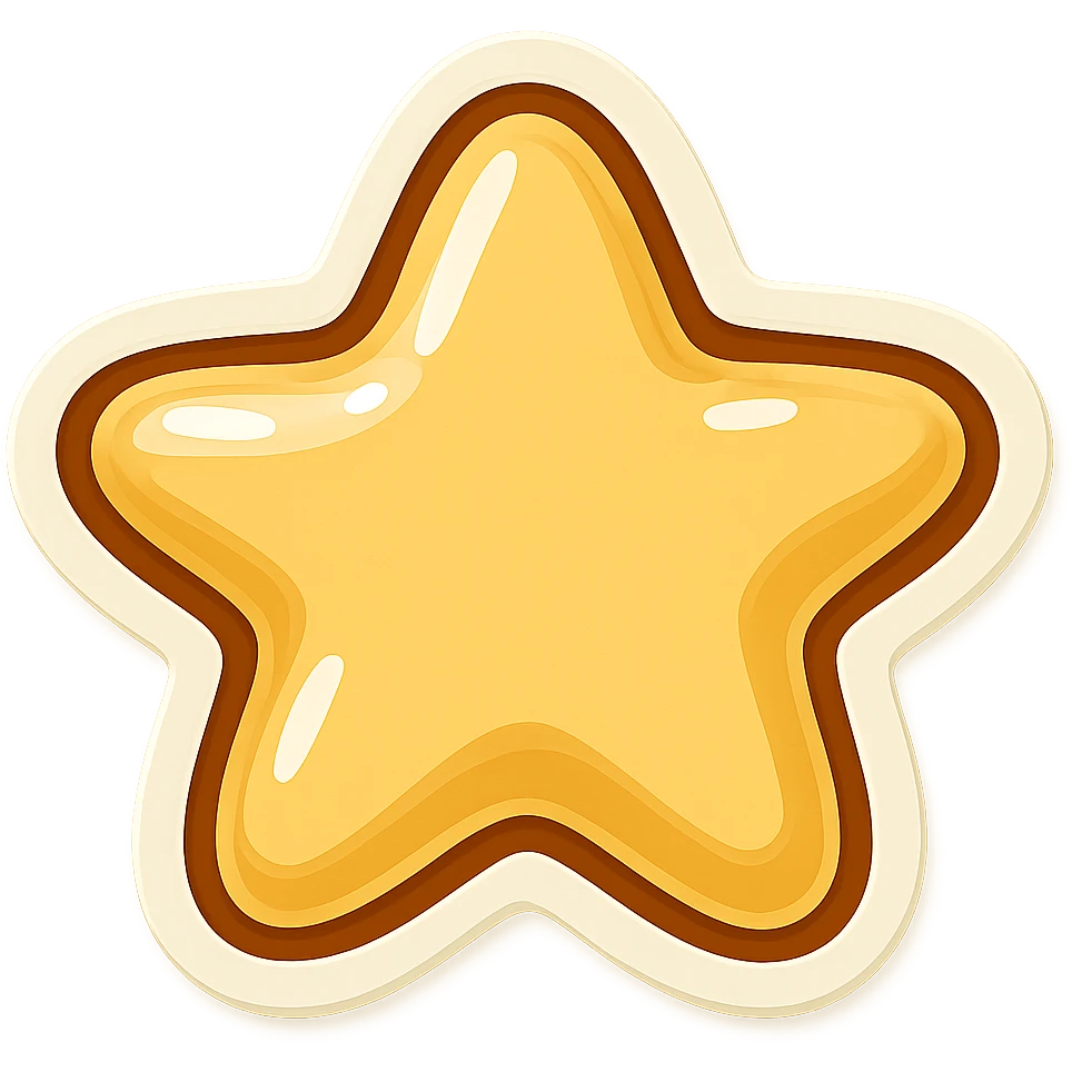 star carved from ivory emoji