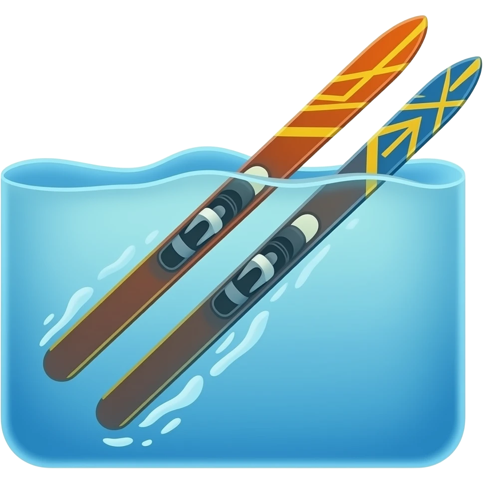 water skis emoji