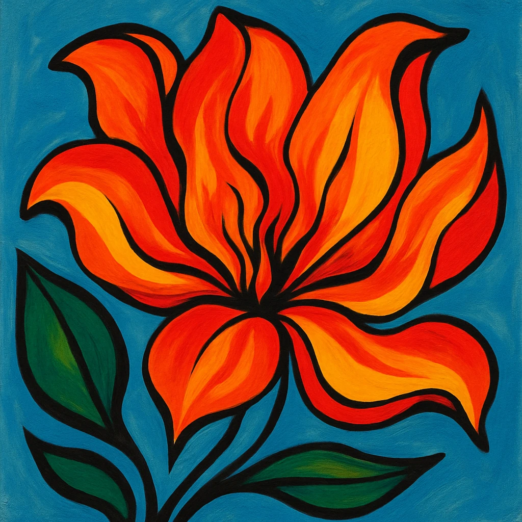 a stylized flower emoji