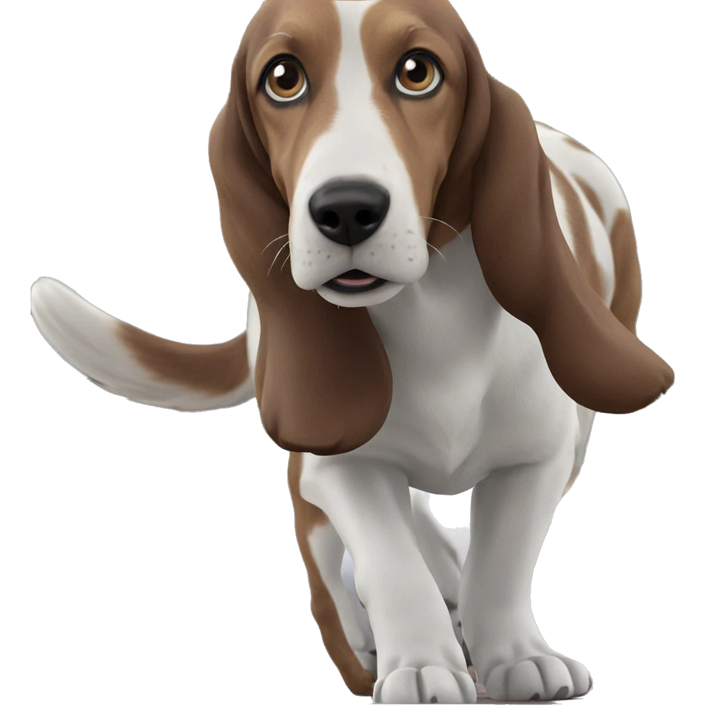 realistic dog in blurry background emoji