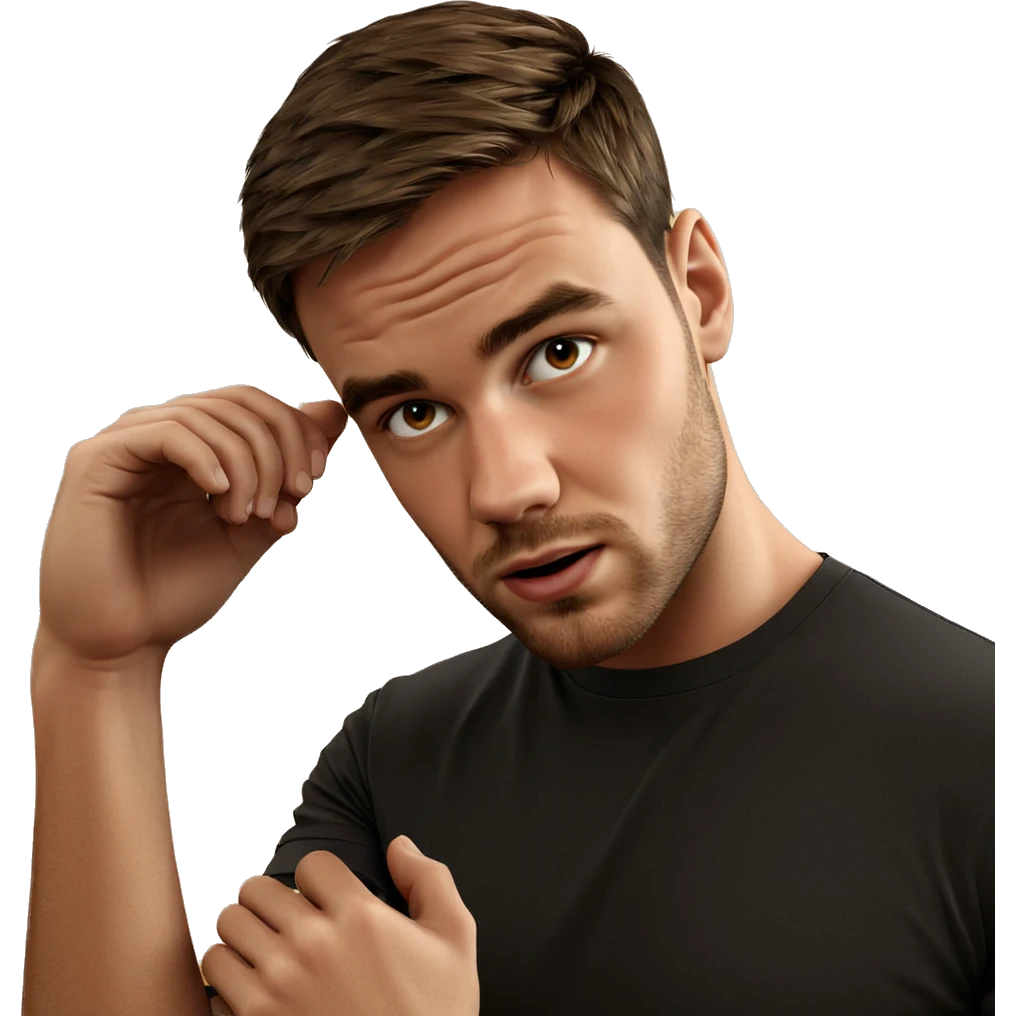 male with short hair portrait emoji