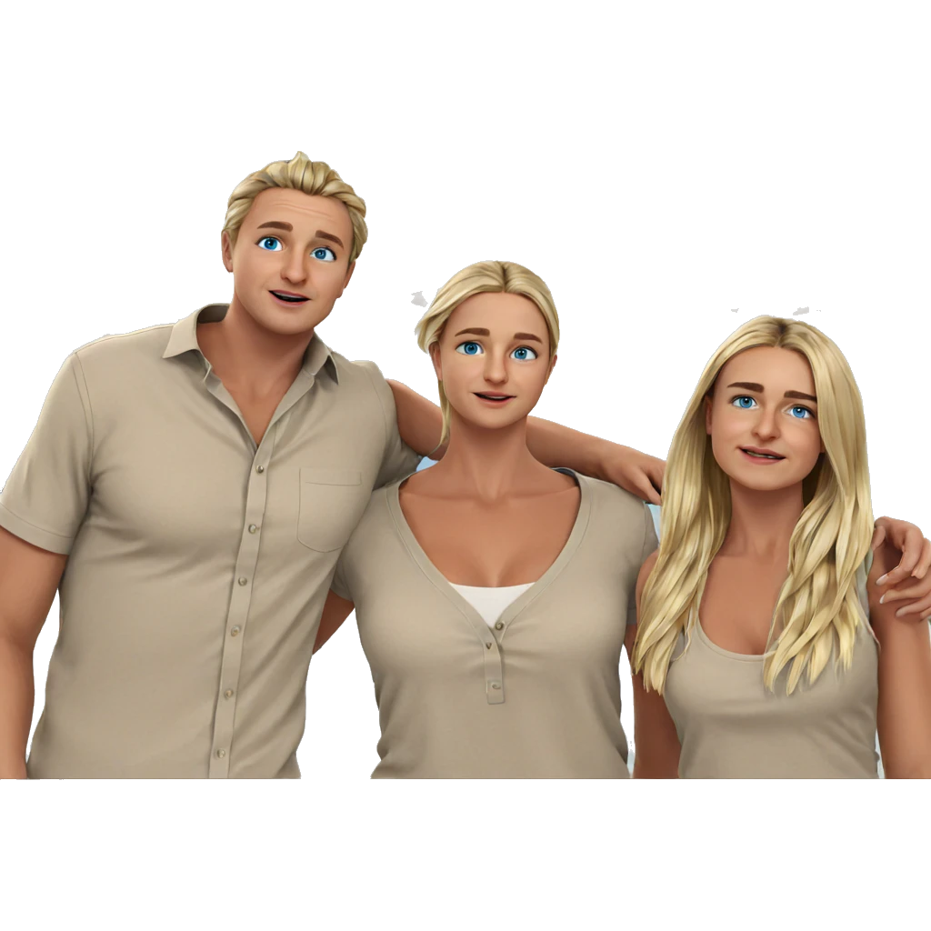 blonde girl with blue eyes emoji