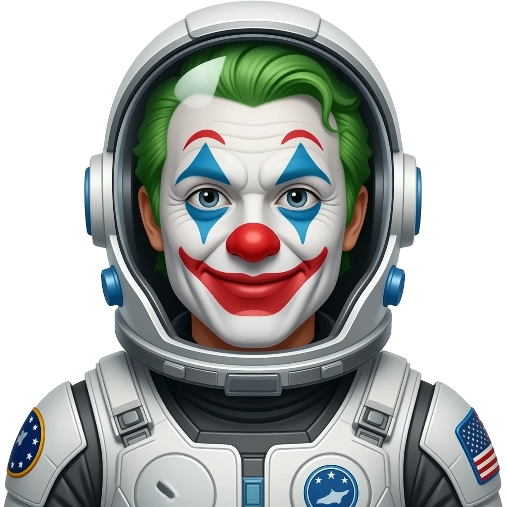 Clown Space Soldier emoji