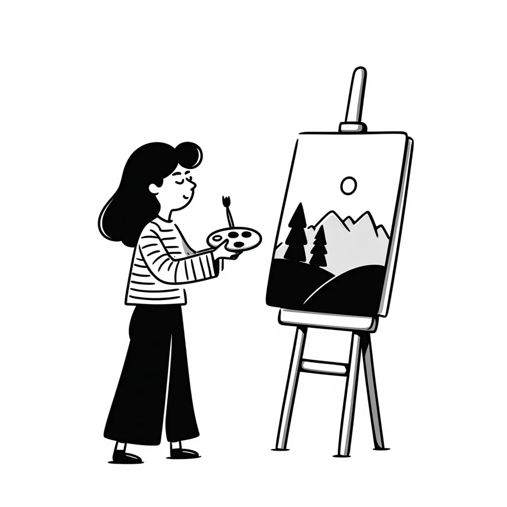 female painter emoji
