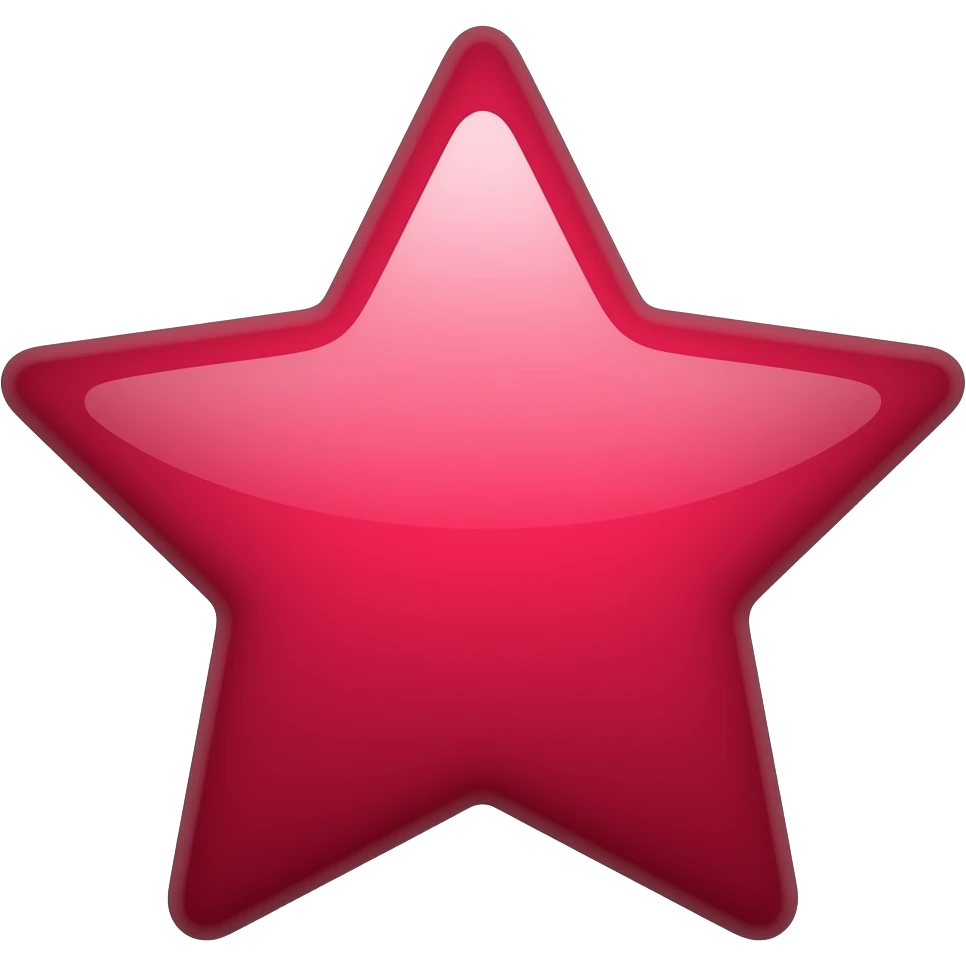 значок красной звездочки маленькой рубина emoji