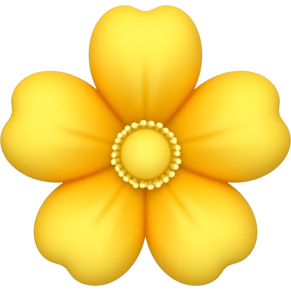 Yellow colour flowers emoji