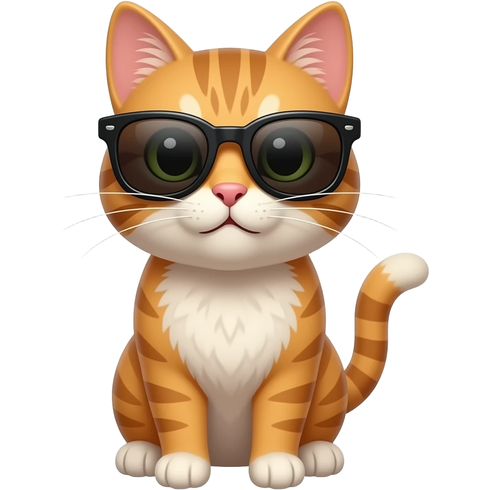 Cat wearing sunglasses emoji