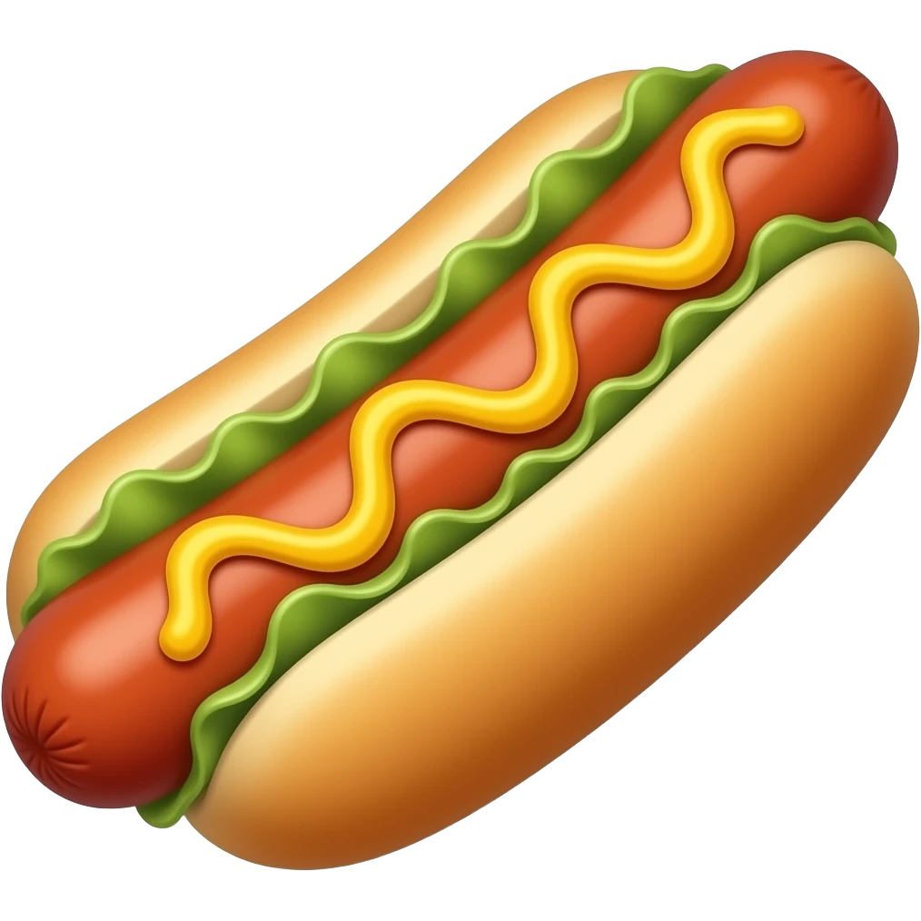 Hot dog at a concert emoji
